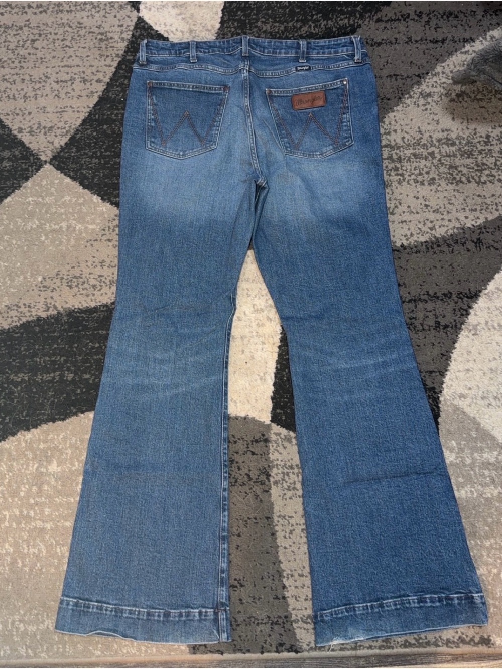 Wrangler Women's Blue Flare Jeans 34x34